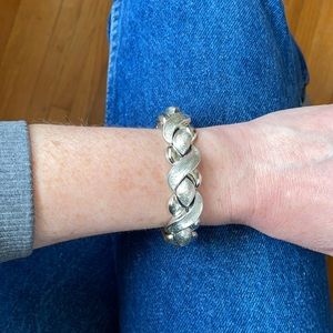 Vintage Silver XO Bracelet